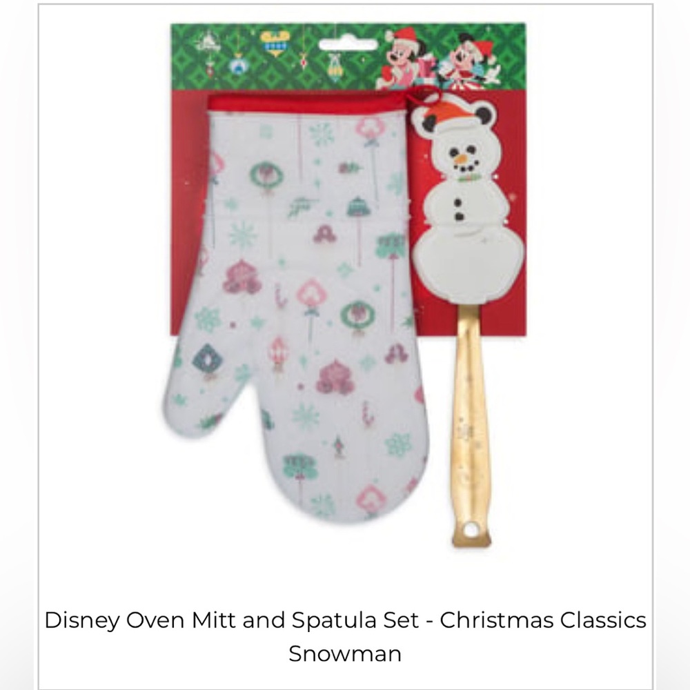 Disney Oven Mitt and Spatula Set - Christmas Classic Snowman